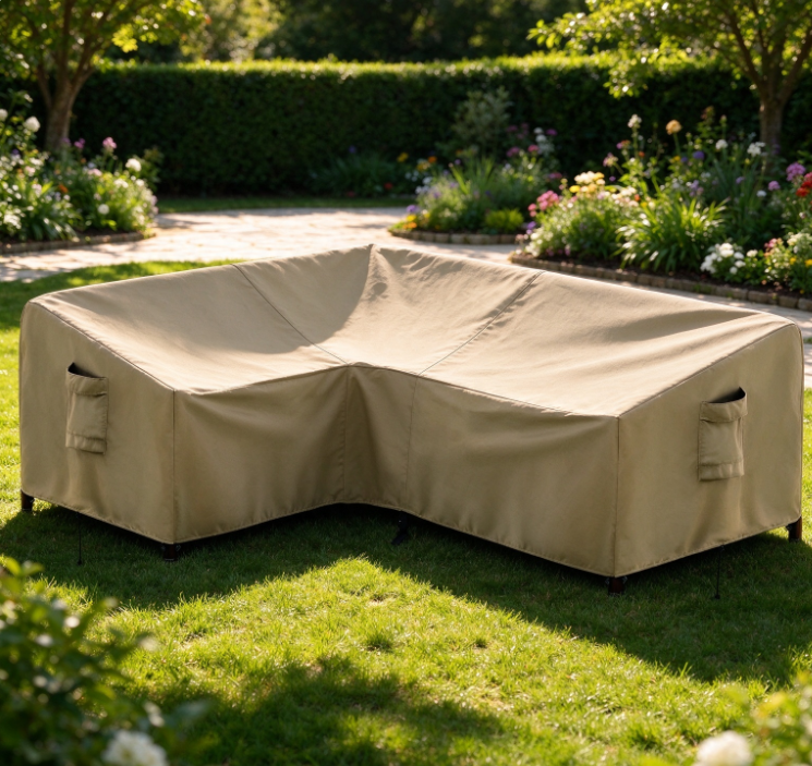 L-Shaped Corner Outdoor Sofa Cover - Image 2