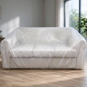 Transparent Sofa Dust Cover