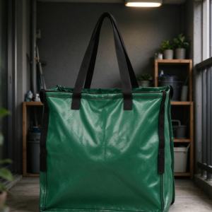 Large Laminated Woven Storage Bag – For Balcony, Outdoor Tools, and Miscellaneous Items
