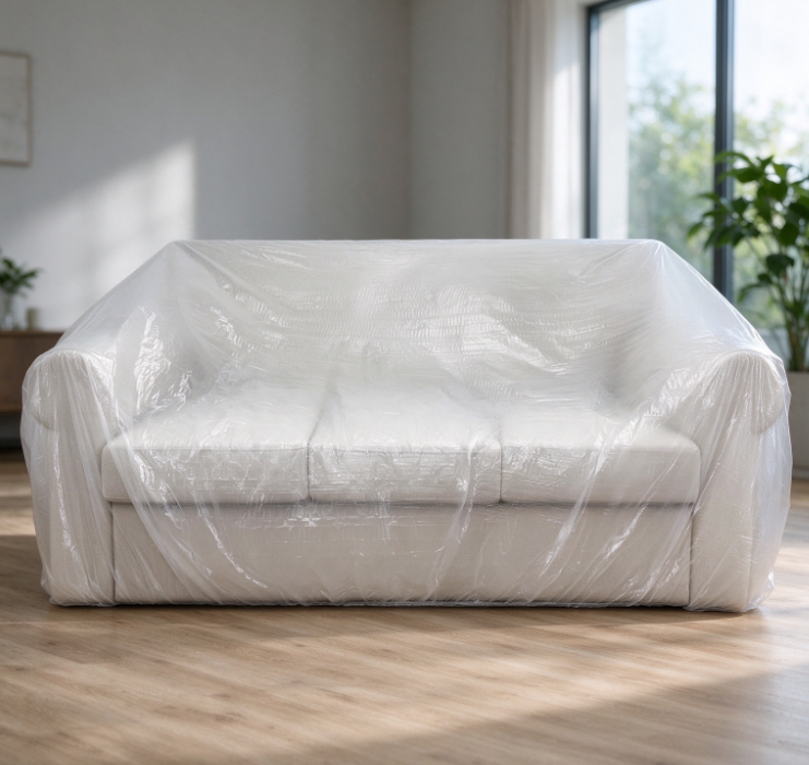 Transparent Sofa Dust Cover