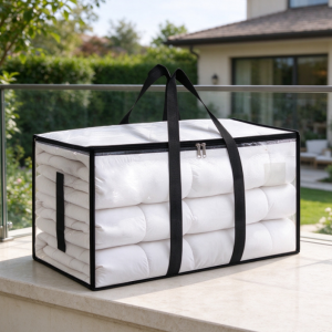 Transparent Storage Bag for Cushions – Waterproof Oxford Fabric with Reinforced Edges