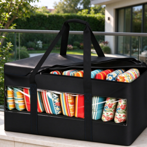 Large-Capacity Storage Bag for Cushions and Pillows – Featuring Multiple Transparent Viewing Windows