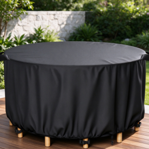 Waterproof Cover for Round Outdoor Furniture – Dustproof, Sun-Resistant, and Protective Cover for Patio Round Tables