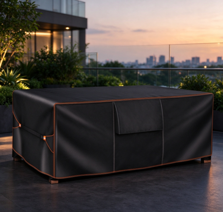Waterproof Cover for Outdoor Square Tables and Chairs – Patio Furniture Dust and Sun Protection - Image 2